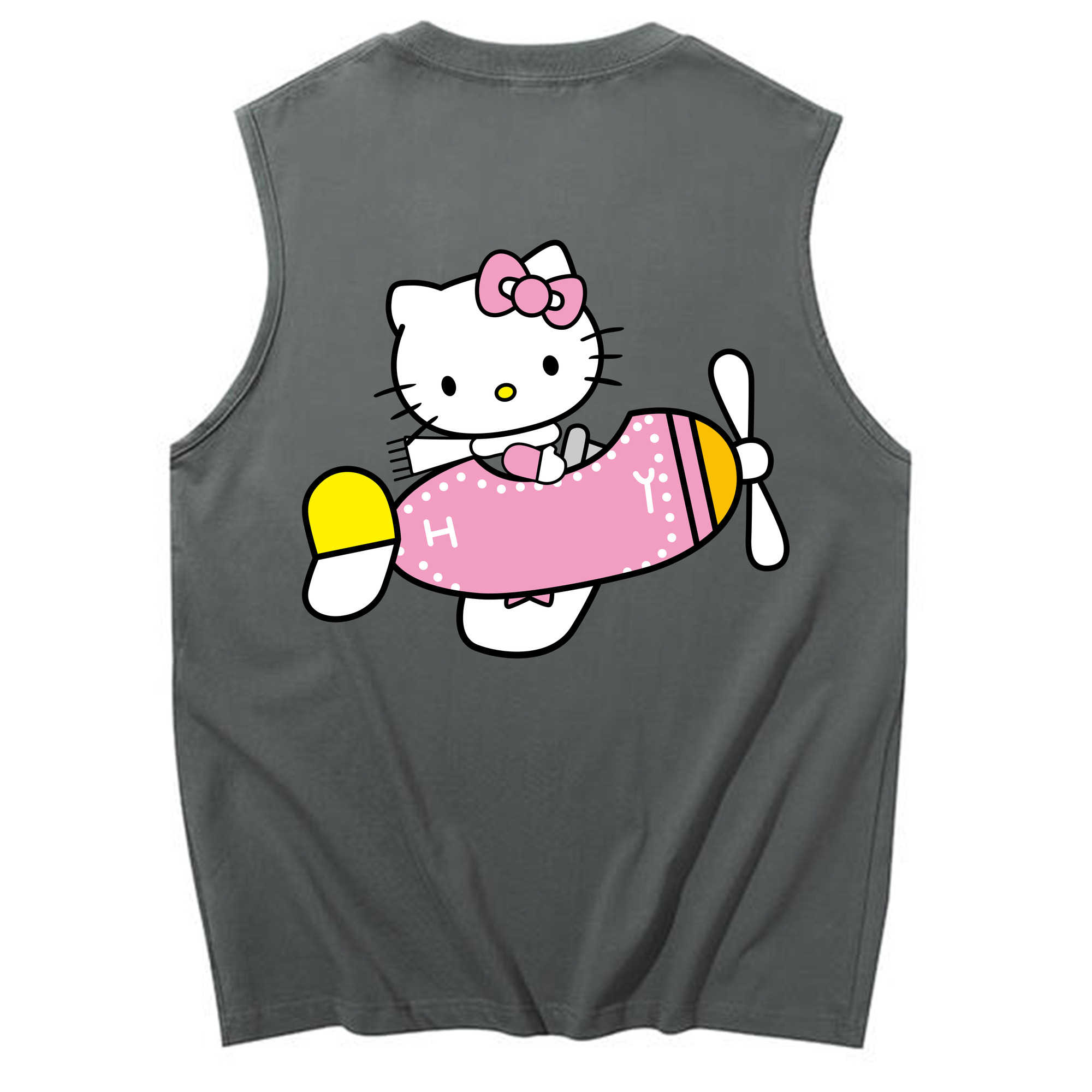 （画像用） Hello Kitty ハローキティ コットン100％タンクトップ（背面プリント）
